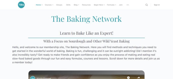 cooking course creator example