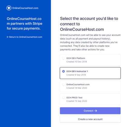 stripe activation page