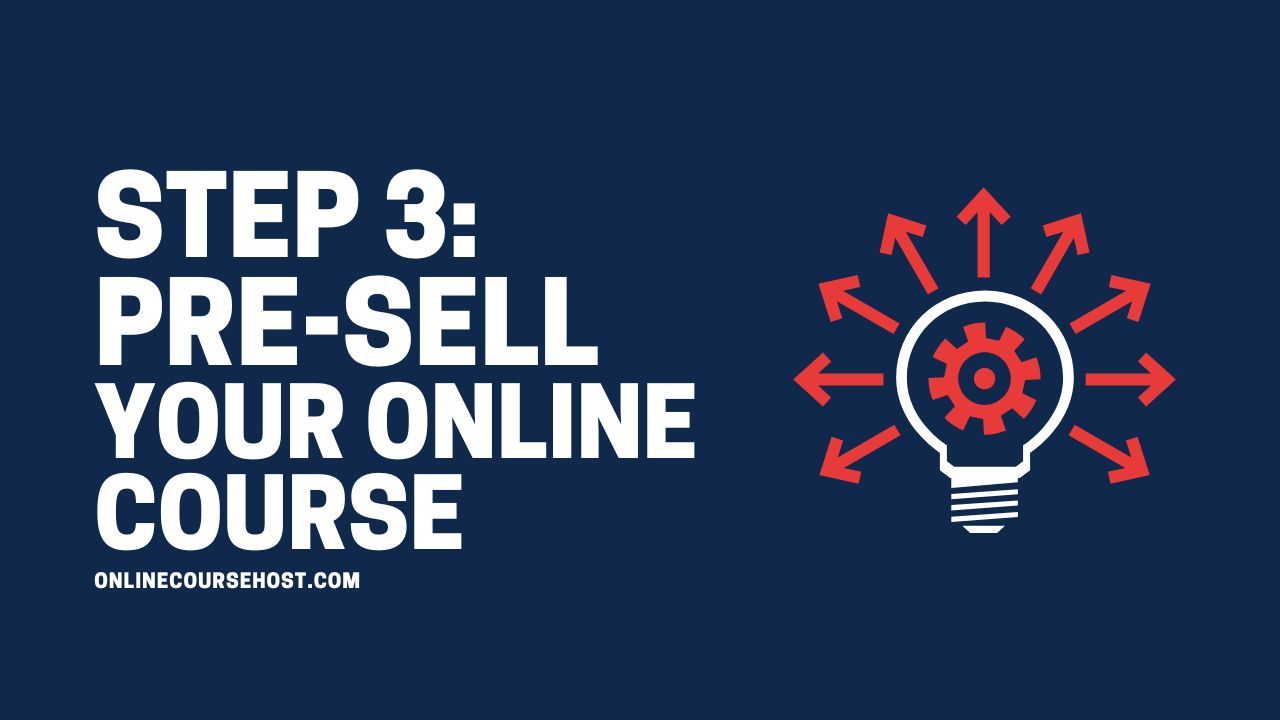 pre-sell your online course