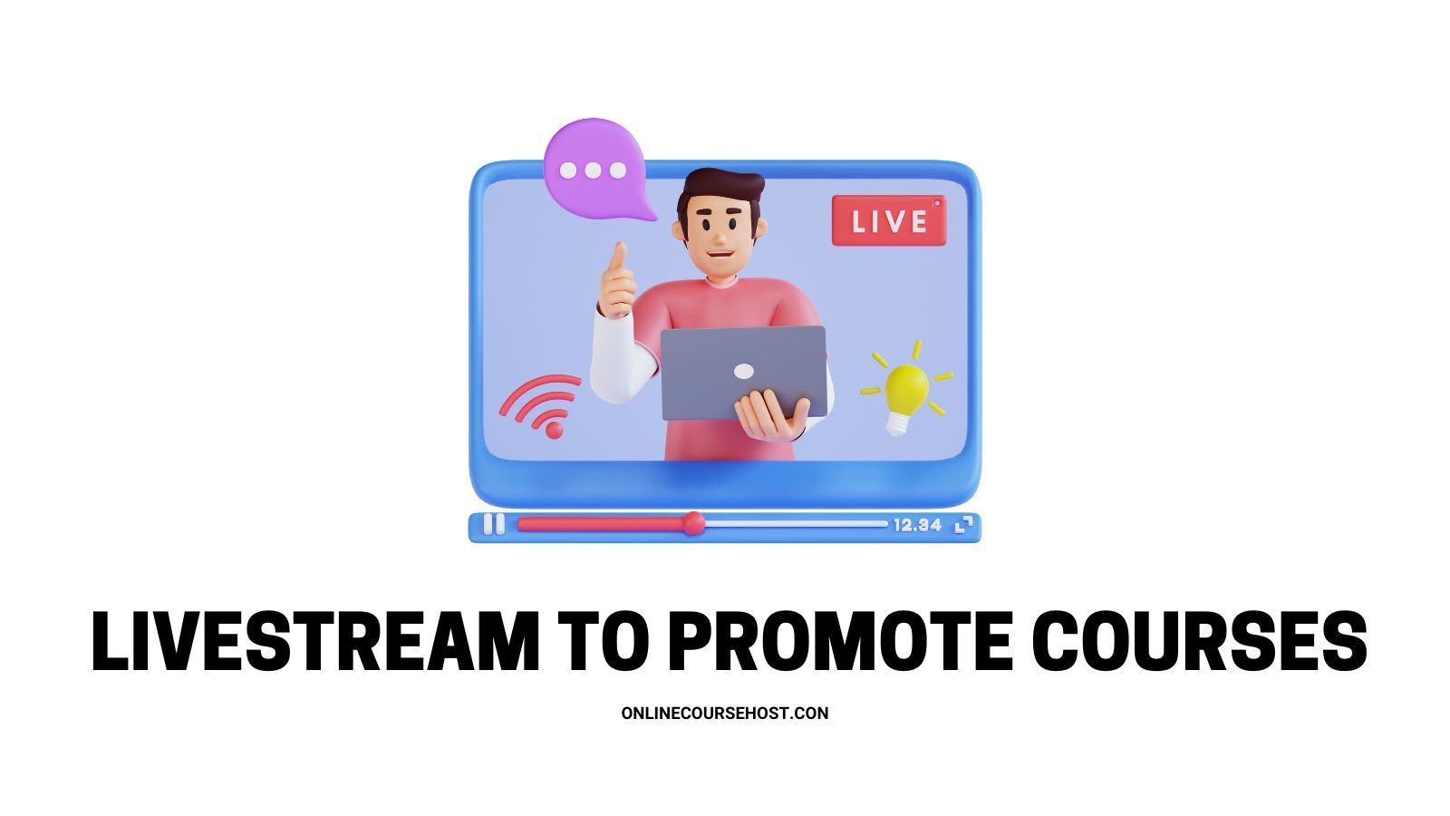 livestream to promote courses