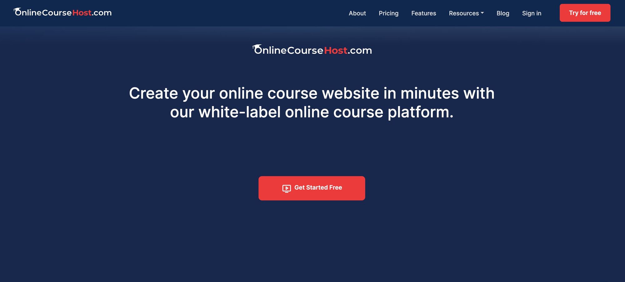 online course website