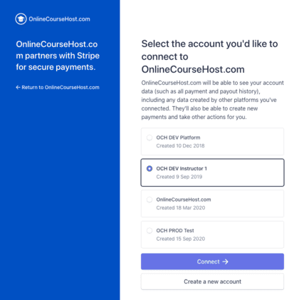 integrating stripe process