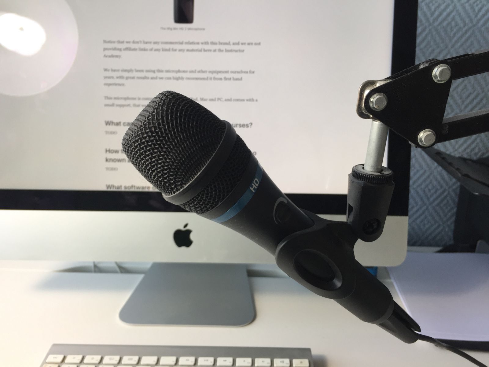 microphone setup