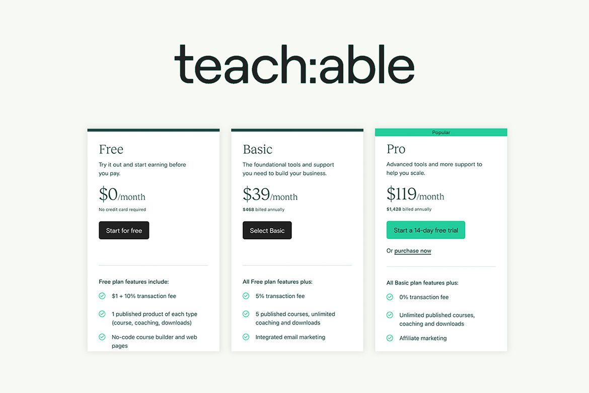 Teachable Pricing 2023: What's the Right Plan for You?