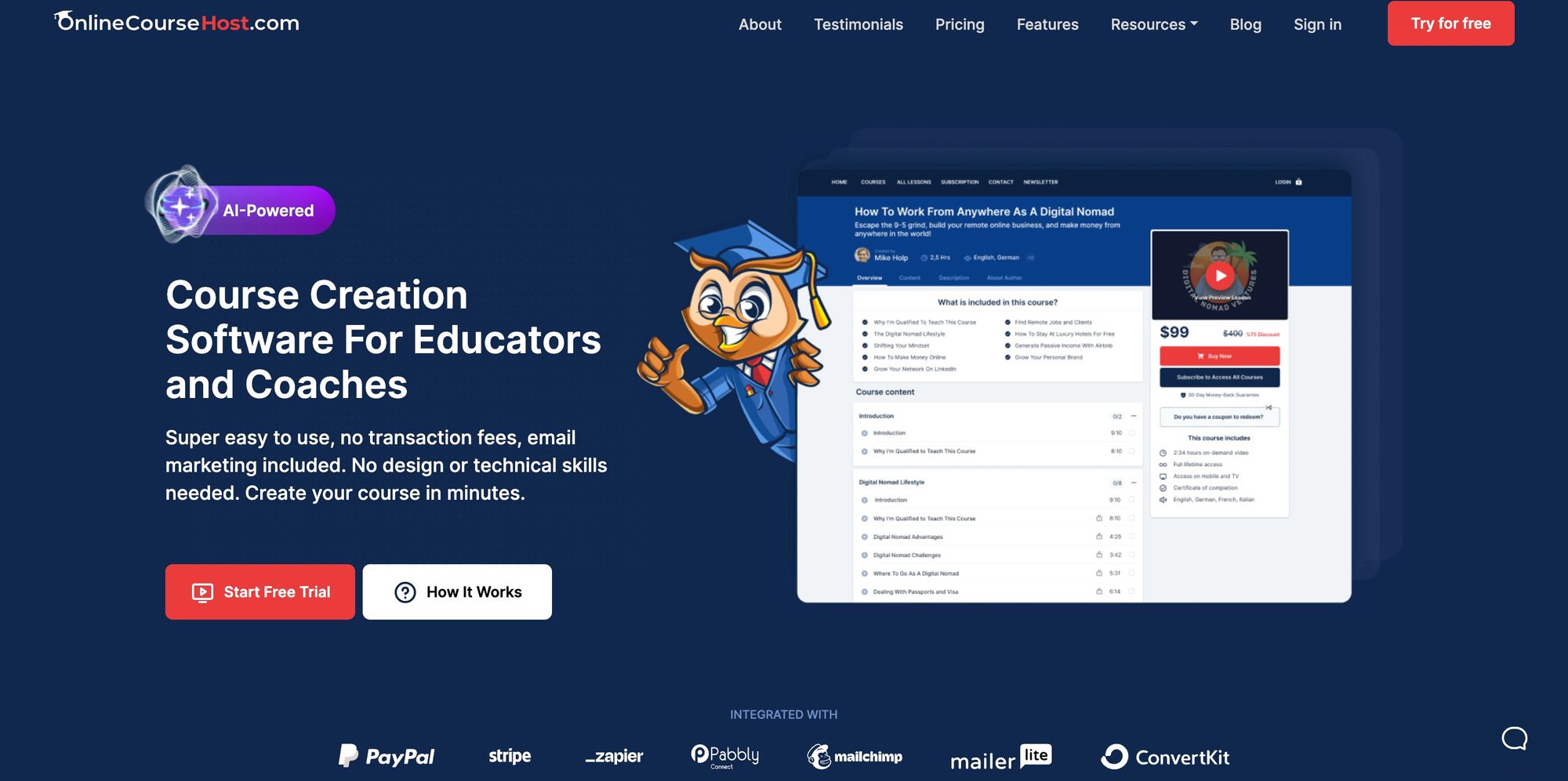 4 Best Free Website Templates for Online Course Creators