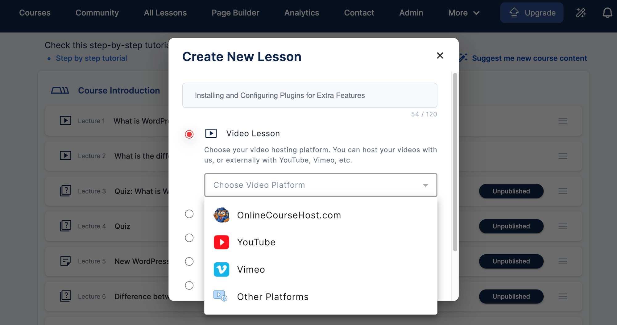 How To Host Your Online Course Videos on YouTube, Vimeo (or any other platform)